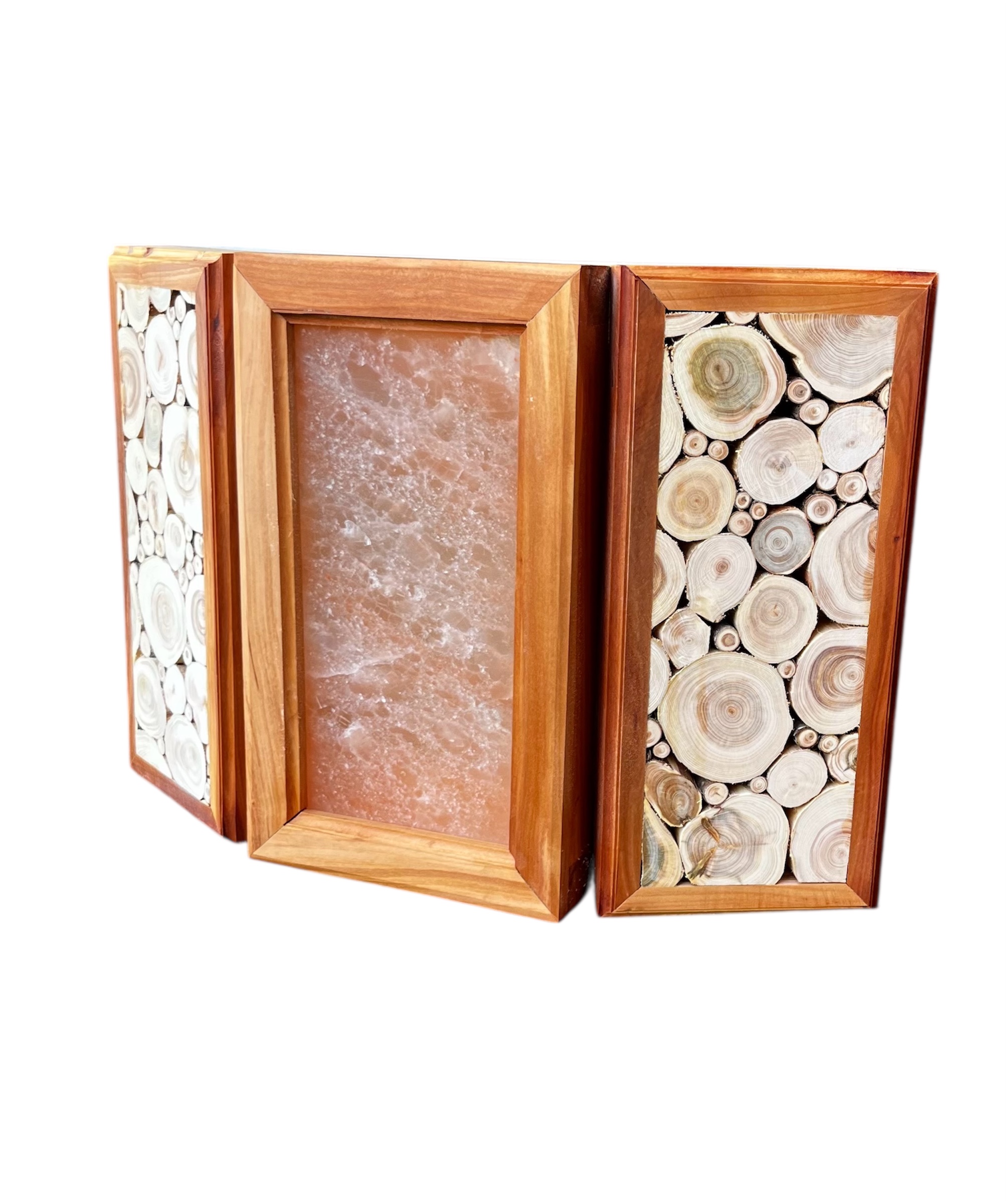 Juniper lamp shade for a premium sauna interior